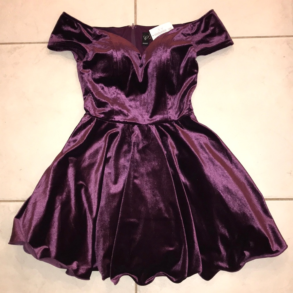 Windsor velvet mini dress